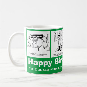 Mug Drôle Optométriste Optique Caricatures sur un anni