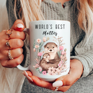 Mug Drôle Otter cadeau de la fête des mères pour les A