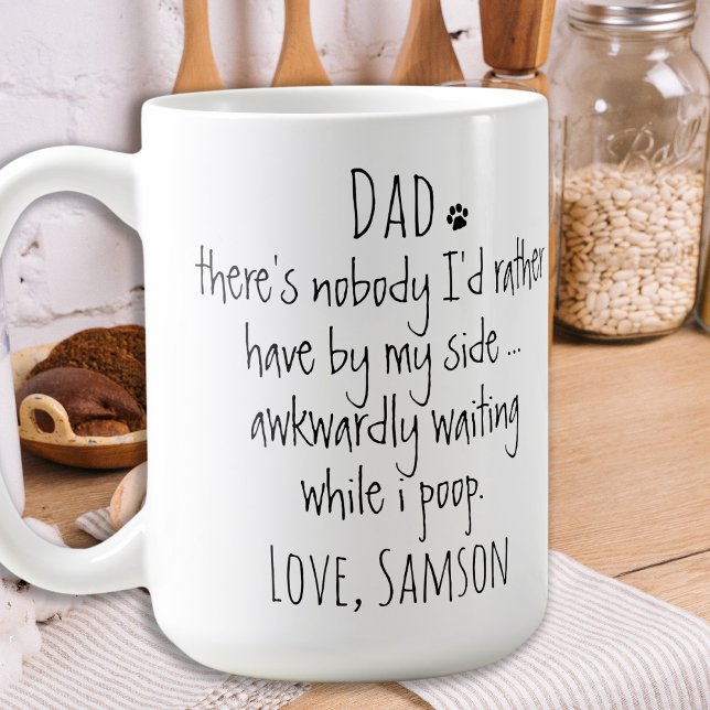 Mug Drôle papa de chien personnalisé (Créateur téléchargé)