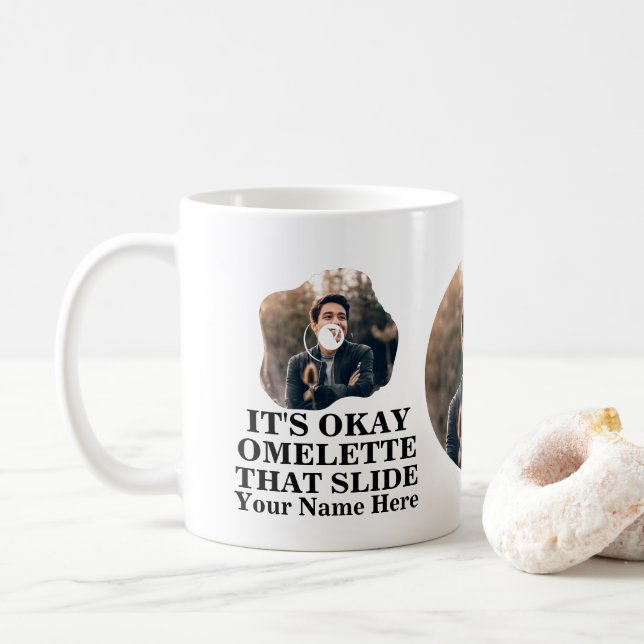 Mug Drôle papa fête des pères plaisante Omelet cette d (Avec donut)