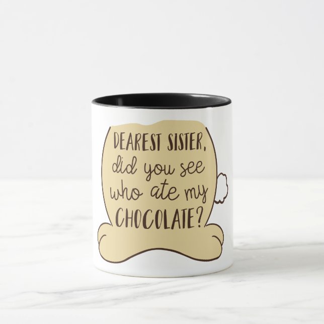 Mug Drôle Pâques dire soeur (Centre)