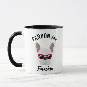 Mug Drôle Pardon mon Français Blanc Français Bulldog