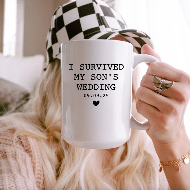 Mug Drôle parents Groom Cadeau Survived Le Mariage de  (Créateur téléchargé)
