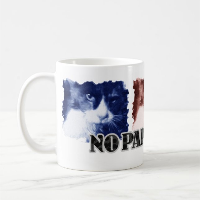 Mug Drôle Pas de Paparazzi Couleur de chat (Gauche)