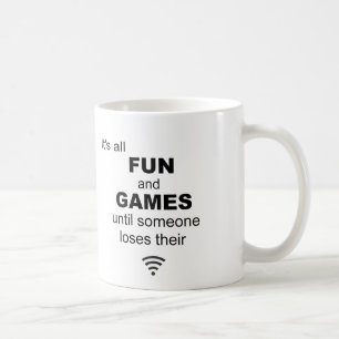 Mug Drôle Perdre Internet WiFi - Blanc