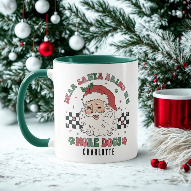 Mug Drôle Père Noël Apporter plus de Chiens Noël Perso (Créateur téléchargé)