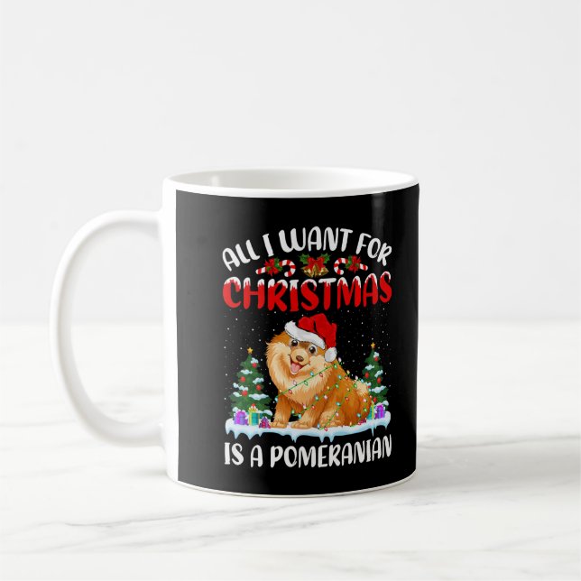 Mug Drôle Père Noël Tout Ce Que Je Veux Pour Noël Est  (Gauche)