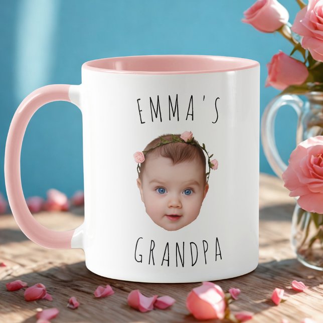 Mug Drôle personnalisé bébé photo visage (Créateur téléchargé)