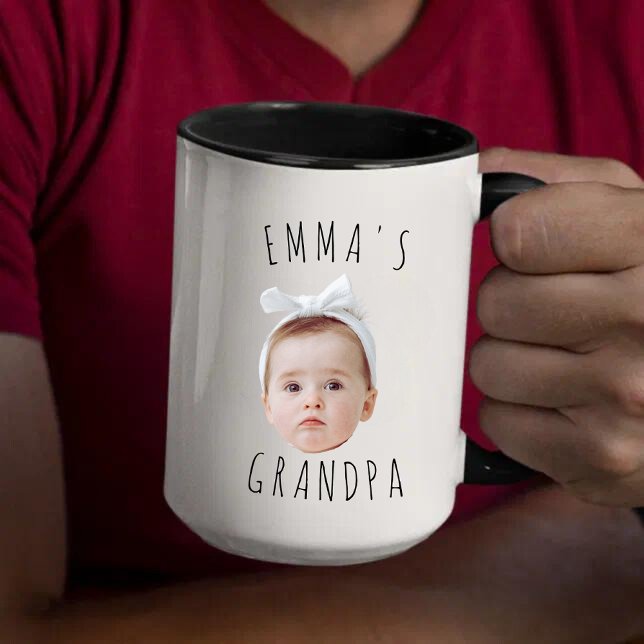 Mug Drôle personnalisé bébé photo visage (Créateur téléchargé)