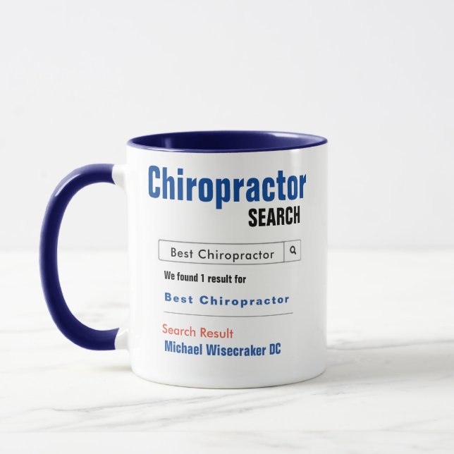 Mug Drôle personnalisé meilleur chiropraticien cadeau  (Gauche)