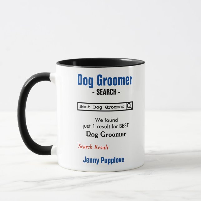 Mug Drôle personnalisé meilleur éleveur de chiens (Gauche)