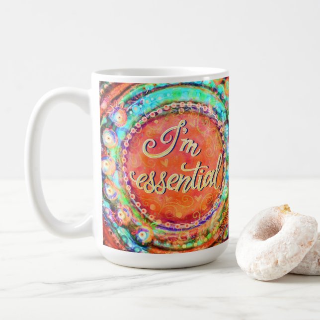 Mug Drôle Plutôt Floral Essential Inspirivity (Avec donut)