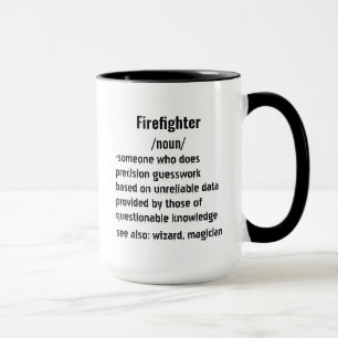 Mug drôle Pompier Définition cadeaux pour hommes femme