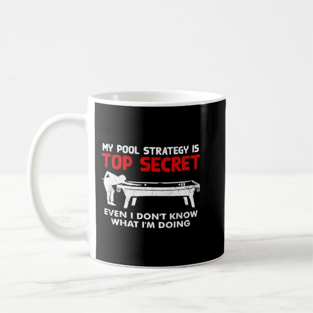 Mug Drôle Pool Player Billiards Cadeau (Gauche)