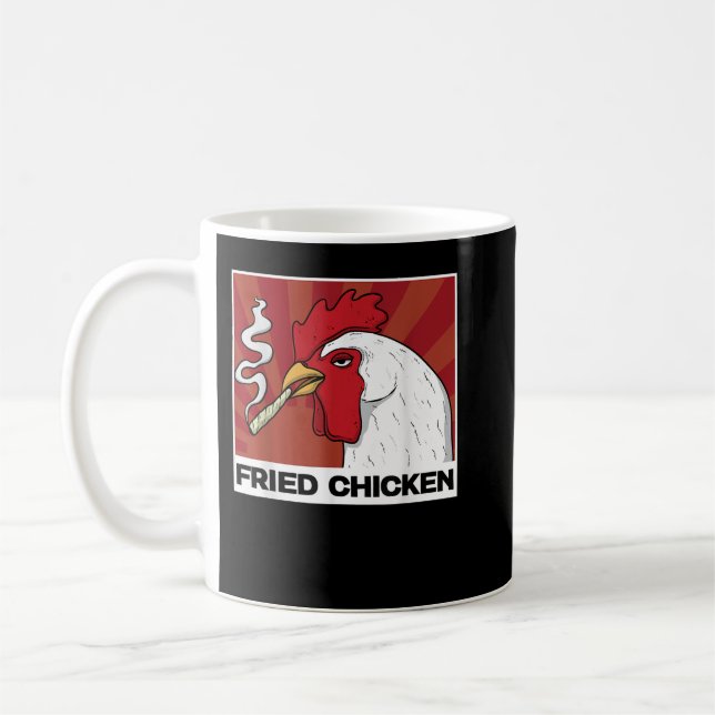 Mug Drôle poulet frit poulet femmes poulet Hommes (Gauche)