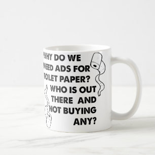 Mug Drôle pour les Publicités de Papier Toilette