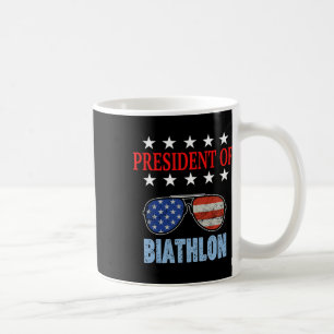 Mug Drôle Président De Biathlon Phrase. Biathlon Begin