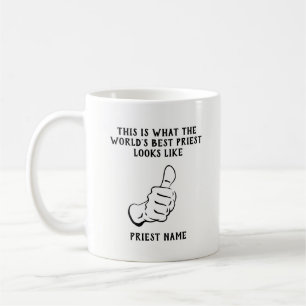 Mug Drôle Prêtre Cadeau Monde du meilleur incroyable n