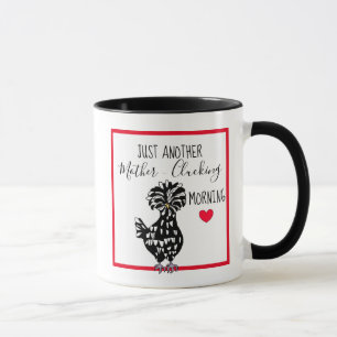 Mug Drôle Pun de poulet   Citation de poulet Humour du
