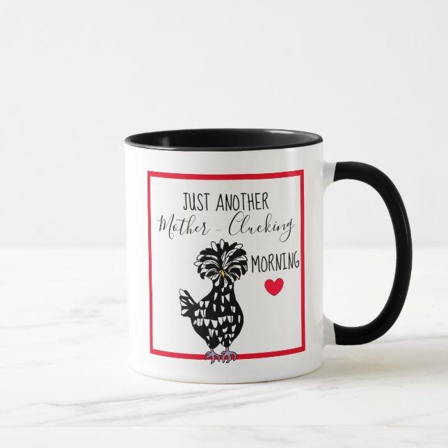 Mug Drôle Pun de poulet | Citation de poulet Humour du (Droite)
