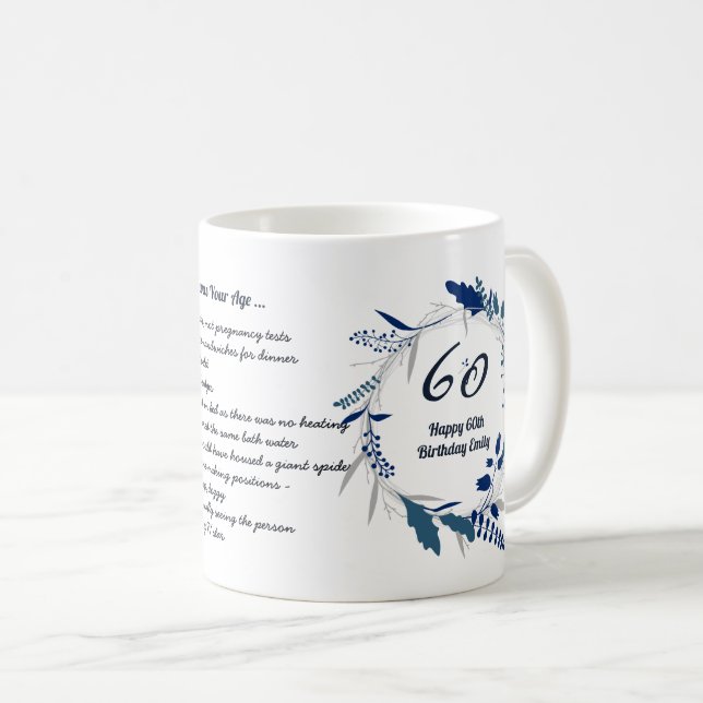 Mug Drôle quand j'étais ton âge, n'importe quel annive (Devant droit)