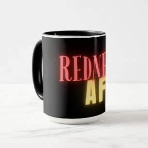 Mug Drôle Redneck AF Néon Personnalisé