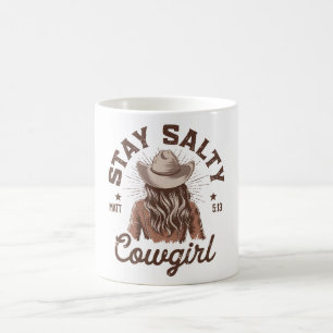 Mug Drôle Reste salée Cowgirl