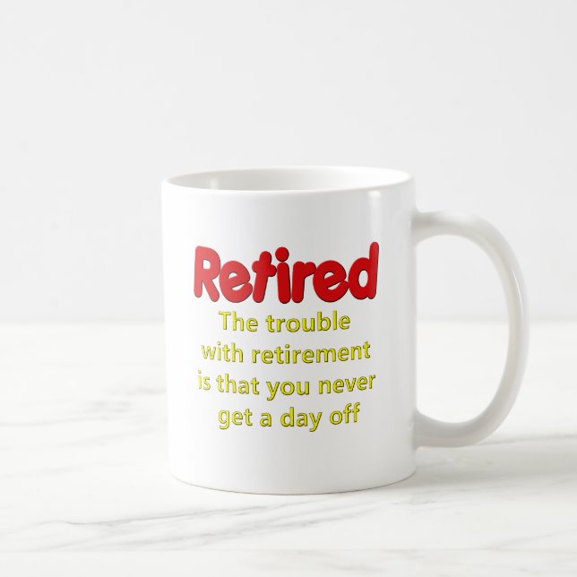 Mug Drôle retraite dit (Droite)