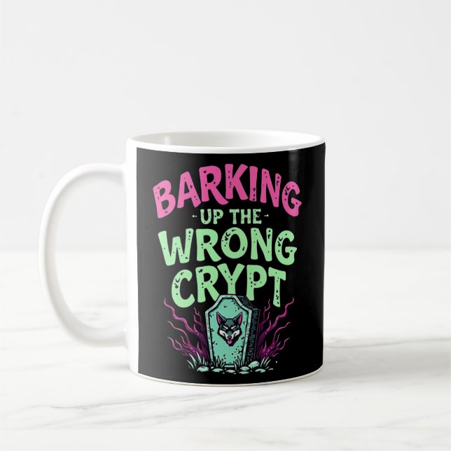 Mug Drôle rétro gothique Barder vers le bas de la Cryp (Gauche)