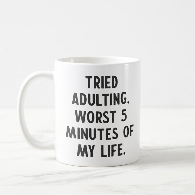 Mug Drôle Sarcastique Adulte Citation Humour unique di (Gauche)