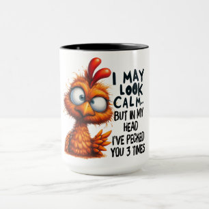 Mug Drôle/Sarcastique animal dire/poulet