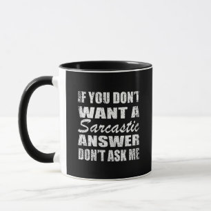 Mug Drôle sarcastique citations sarcastique humour int