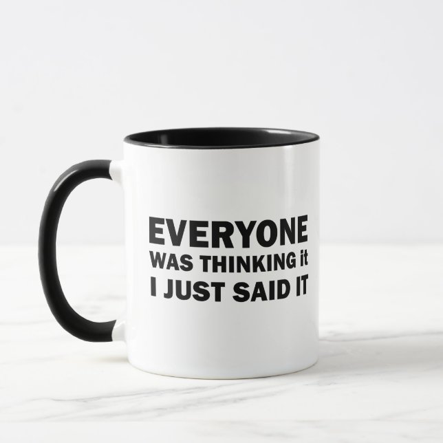 Mug Drôle sarcastique dit citations célèbres (Gauche)