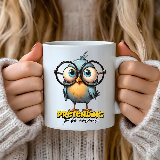 Mug Drôle sarcastique, prétendant être normal (NERD MUG)