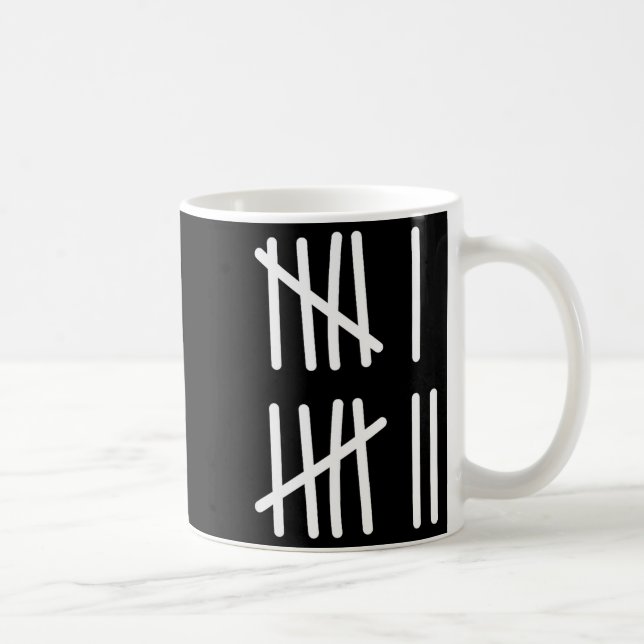 Mug Drôle Six Sept 67 Mème Marques de Pointage 6 7 Nom (Droite)
