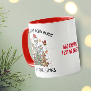 Mug Drôle Skeleton Vibes Éffrayantes Skull Head Noël