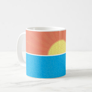 Mug Drôle soleil et requins été