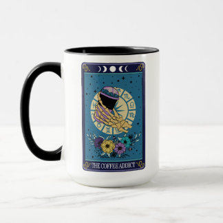 Mug Drôle Tarot Le Café Addict Card Skeleton
