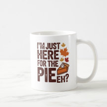 Drôle tarte canadienne de l'Action de grâce 'Eh' R