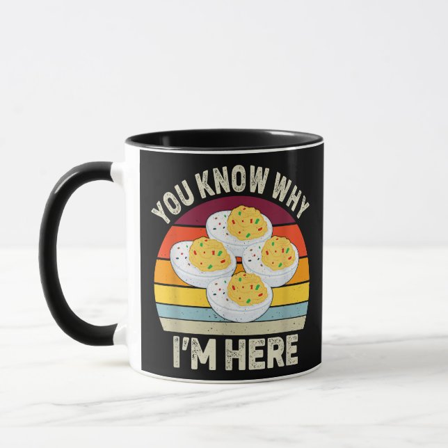 Mug Drôle Thanksgiving OEufs Dévilés Vous savez pourqu (Gauche)