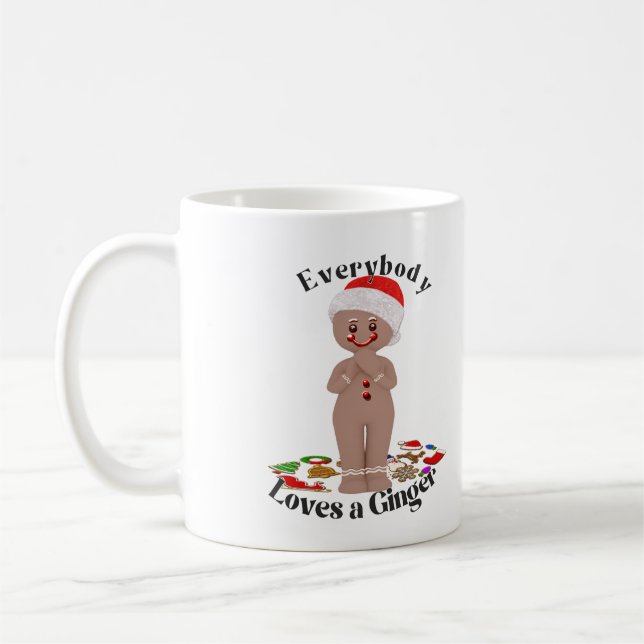 Mug Drôle "Tout Le Monde Aime Le Gingembre" (Gauche)