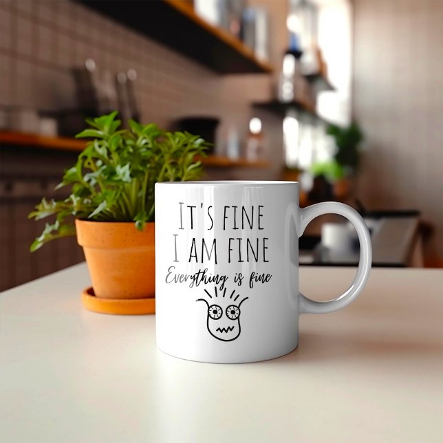 Mug Drôle Tout va bien (Créateur téléchargé)
