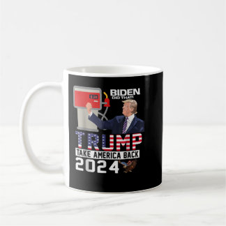 Mug Drôle Trump 2024 Drapeau anti Joe Biden Moyenne Tw