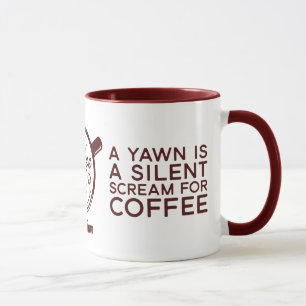 Mug Drôle Un Yawl Est Un Cri Silencieux Pour Café