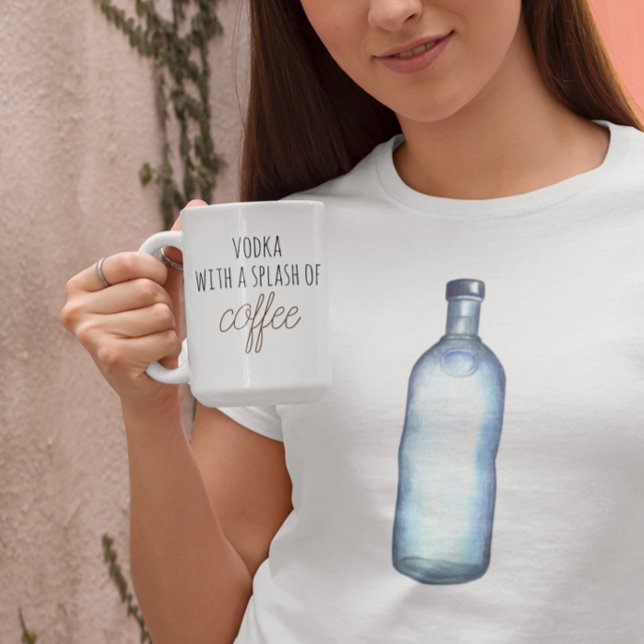 Mug Drôle Vodka Boire du café Boug Splash (Créateur téléchargé)