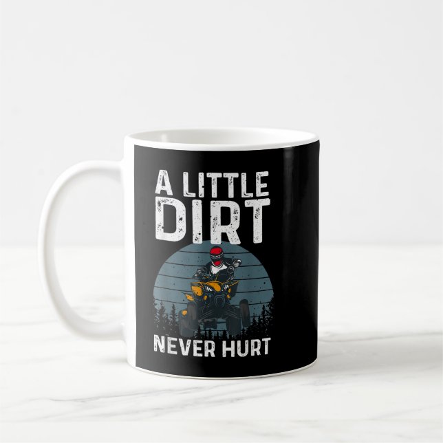 Mug Drôle VTT Four Wheeler Quad Dirt Vélo équitation H (Gauche)