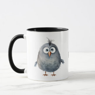 Mug Drôle whimsical mignon petit dessin animé d'oiseau