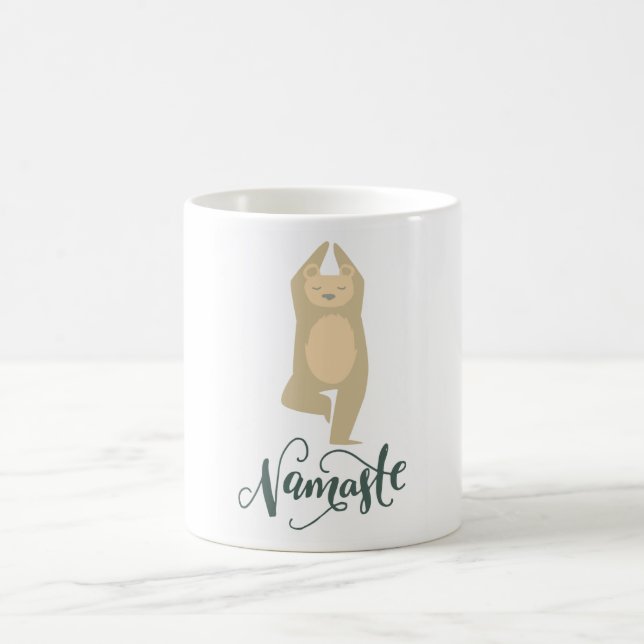 Mug Drôle Yoga Pose Ours (Centre)