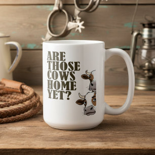 Mug Drôles de vaches rentrées à la maison Yet Western 