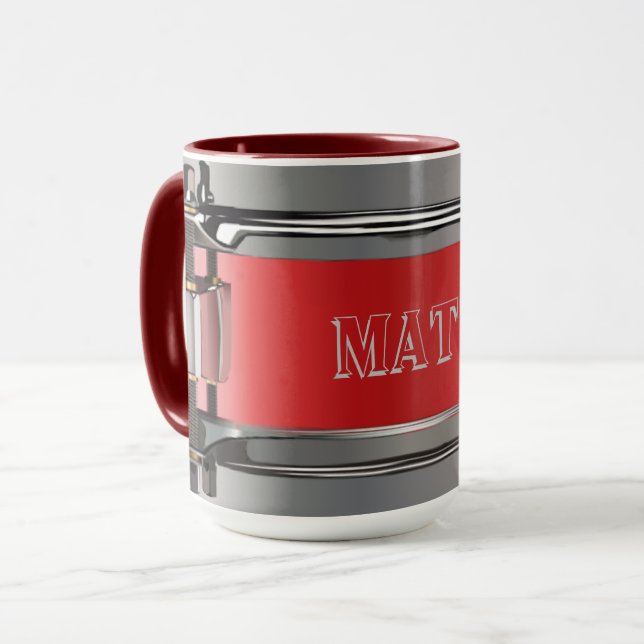 Mug Drumming Personnalisé (Devant gauche)